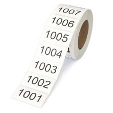 Consecutive Numbered Stickers 1001-2000, Inventory Labels 1.6 x 0.8 Inch, Num...