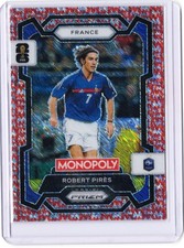2026 Panini Prizm FIFA Monopoly Robert Pires Red Prizm /100 France #10