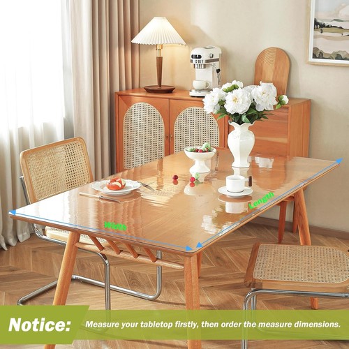 1.5mm Thick Clear Table Protector - Easy Clean, Scratch Resistant - Picture 9 of 10