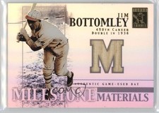 2002 Topps Tribute Milestone Materials Jim Bottomley #MIM-JBO HOF e6p