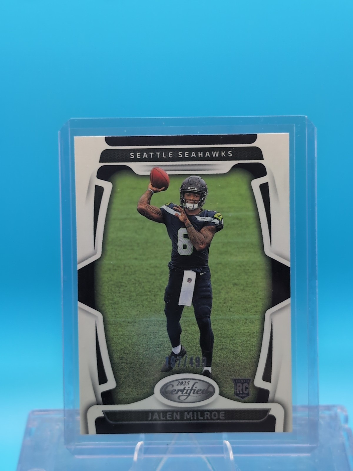 2025 Certified Jalen Milroe RC 197/499 Seattle Seahawks rookie QB #155 🔥🔥
