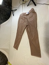 NEW TIME AND TRU Tan Relaxed Fit Pull-On Capri Pants; Stretch; Size L 12-14 