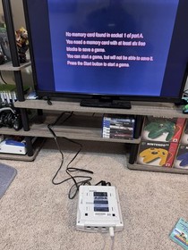 1999 SEGA DREAMCAST CONSOLE WHITE NTSC CIB partially works