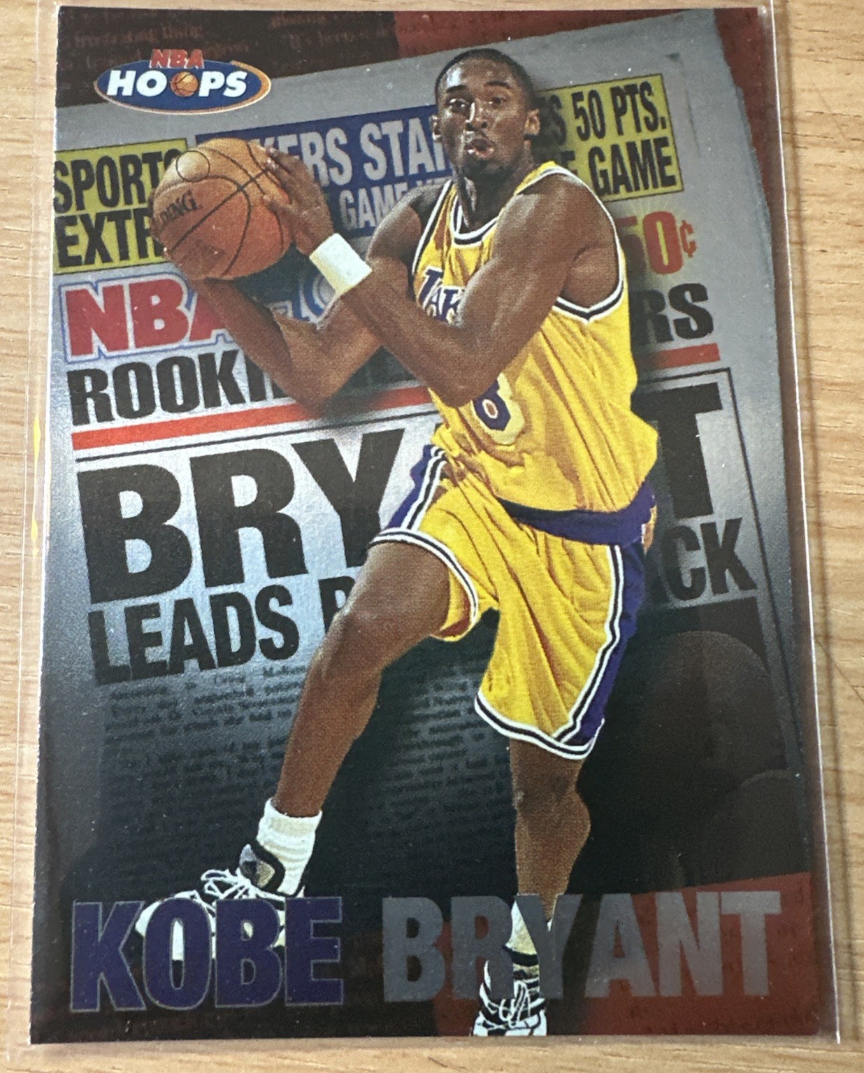 1997-98 NBA Hoops KOBE BRYANT Rookie Headliner #3 Los Angeles Lakers HOF