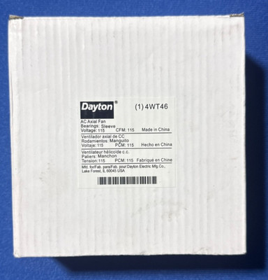 Dayton 115V CFM AC Square Axial Fan (4WT46)