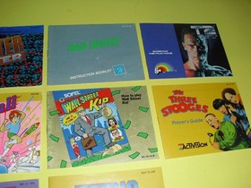10 NES manual lot! Tetris 1 & 2 Blaster Master Low G Man T2 Three Stooges 78