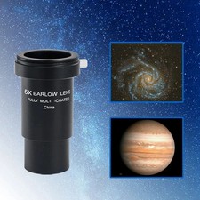 All Metal 5x Barlow Eyepiece 1.25 Inch/31.7mm Plosser for Astronomical Telescope