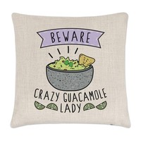 Vorsicht VerrüCkte Guacamole Dame Kissenbezug Kissen Mama Muttertag Freundin