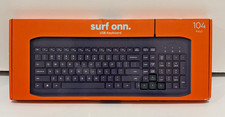 Surf Onn USB Keyboard 104 Keys With Cable 100009052 New Open Box