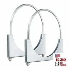 pcs U Bolt Muffler Exhaust Clamp 7" Galvanized Iron U-Bolt Clamps 178mm 2