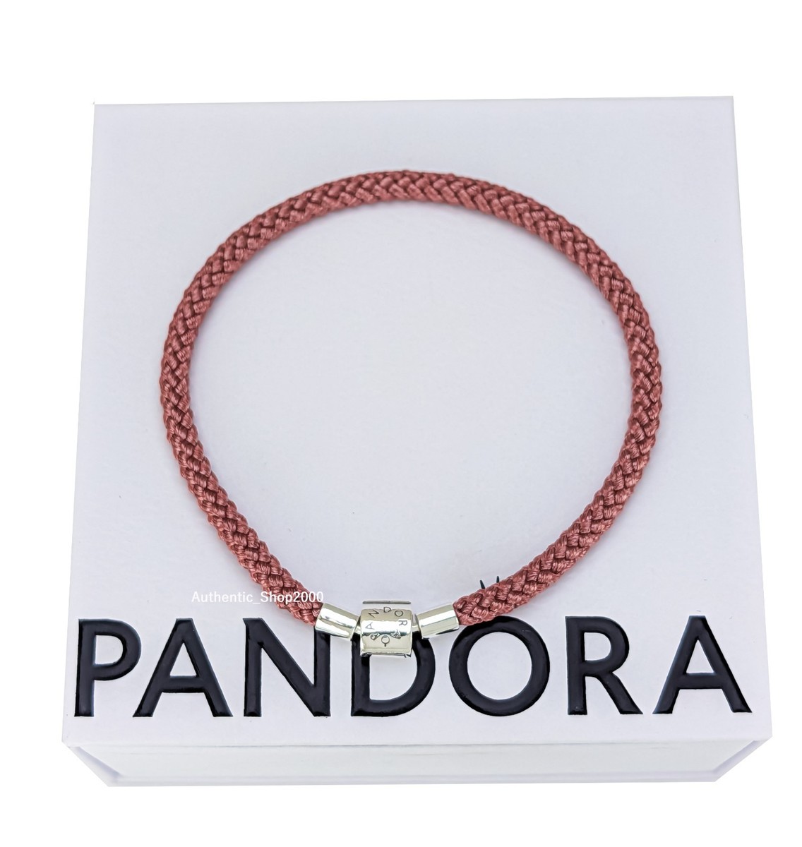 New 100% Authentic PANDORA 925 Barrel Shimmering Pink Cord