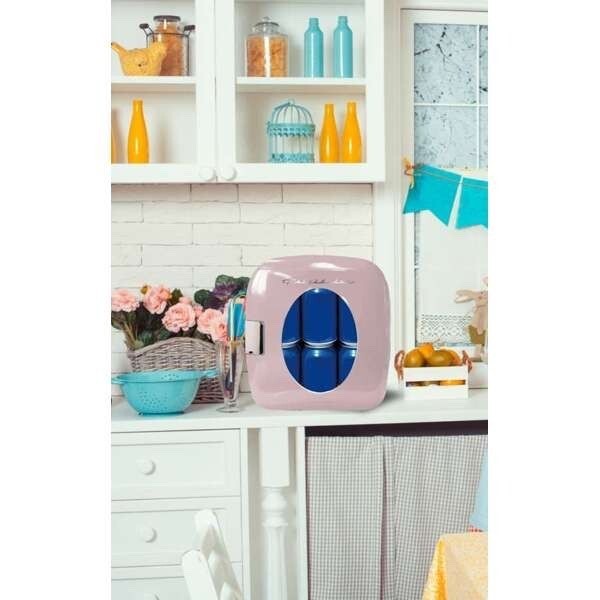 Frigidaire, 12 Can/9 Liter Mini Personal Fridge Cooler, Pink