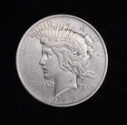 1922 Peace Silver Dollar VG - Honors End of World War I - 90% Silver |#N20|