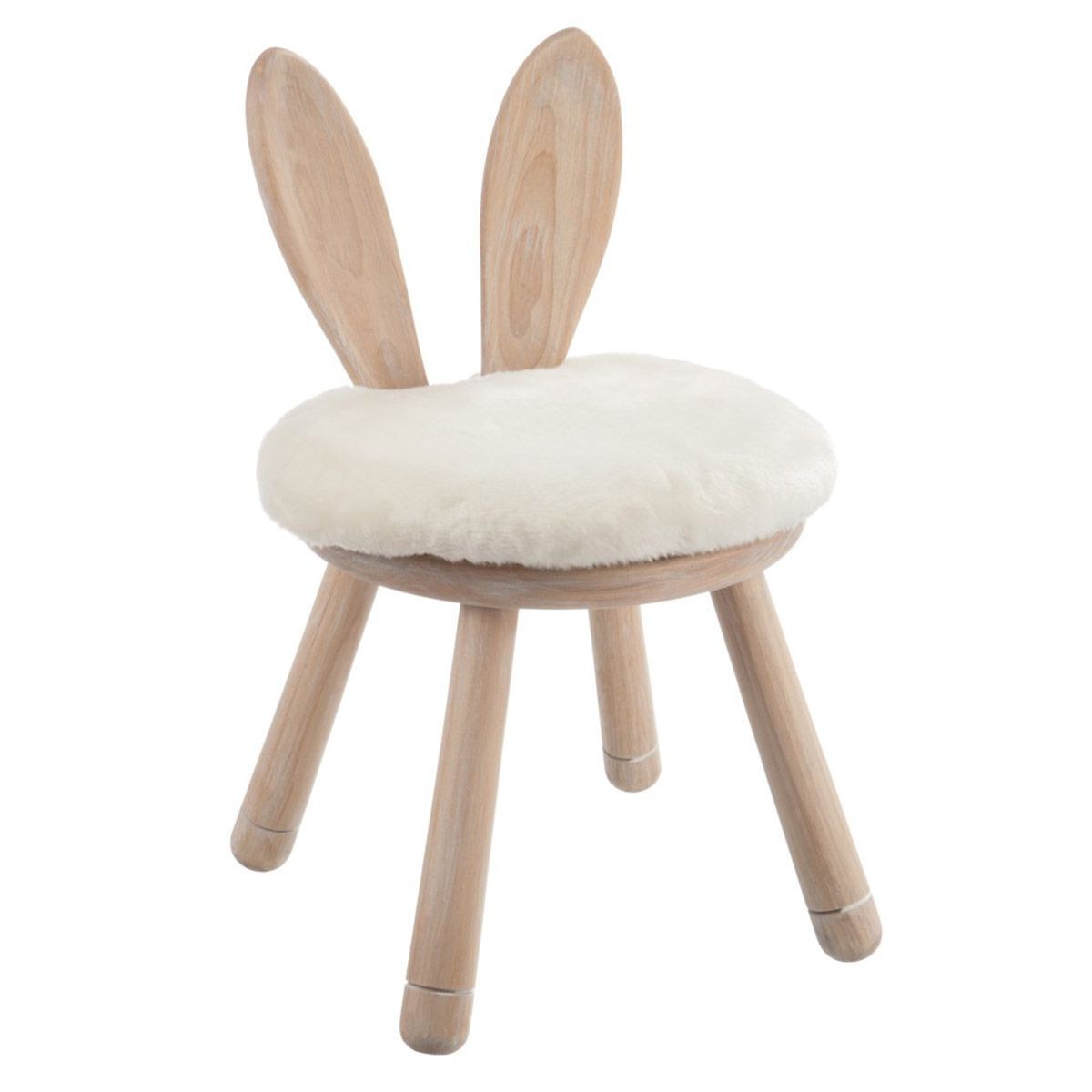 Chaise enfant oreilles lapin 56cm idée cadeau anniversaire bois
