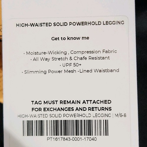 Fabletics High Waisted Powerhold Leggings Womens Size M Black Stretch Athleisure - Picture 6 of 14