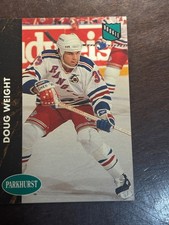 1991 Parkhurst Doug Weight Rookie Card New York Rangers NHL Hockey #116. rookie card picture