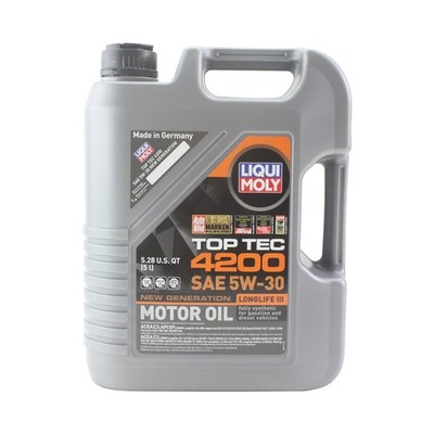 Liqui Moly 2011 Engine Motor Oil - Top Tec 4200 5W-30 New Generation (5 L)