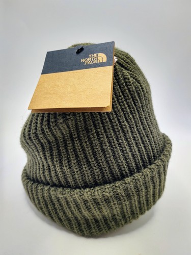 Kids The North Face Salty Dog Beanie New Taupe Green OS - Picture 2 of 4