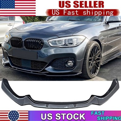 For BMW 1 Series F20 F21 LCI Carbon Fibre Front Splitt Spoiler Lip M Sport 15-19
