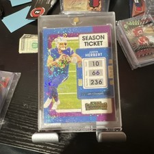 2021 Panini Contenders Football Justin Herbert #51 Parallel Los Angeles Chargers