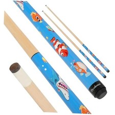 Kids Short Pool Cue Set of 2, Canadian Maple Wood, 4 Sizes 36/42/48/52 Inch 