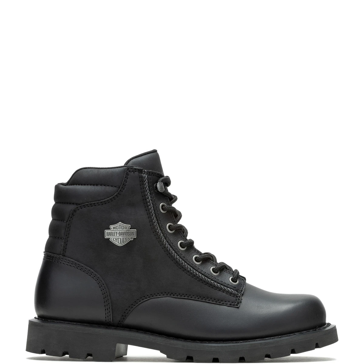Harley-Davidson Men’s Size 9.5 Stratford Black Leather Lace-Up Motorcycle Boots Harley-Davidson Lace Up Men main image 3