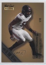 2022 Wild Card MATTE Gold 10 Stripe 1/10 Kingsley Enagbare #MB-75 Rookie RC 0w8. rookie card picture