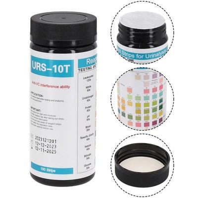 100 Strips URS-10T Reagent Urinalysis Strips 10 Parameters Urine Test Strips