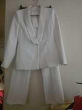 Zara Co-ord Set Tuxedo Blazer  Tuxedo Pants Oyster Bnwt