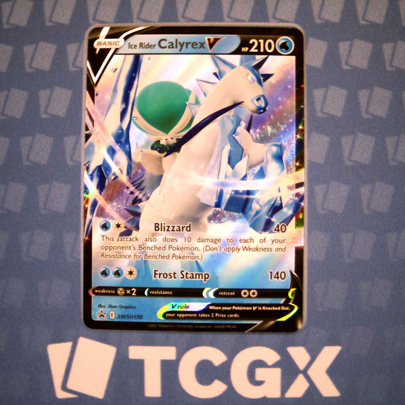 Pokemon - Ice Rider Calyrex V - SWSH130 - SWSH: Sword & Shield Promo  - H NM