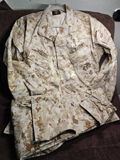 Digitial Desert Marine Corps Trouser & Shirt Medium Regular Short Set 