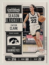 Caitlin Clark 2024 Panini Caitlin Clark Collection Contenders #CC3