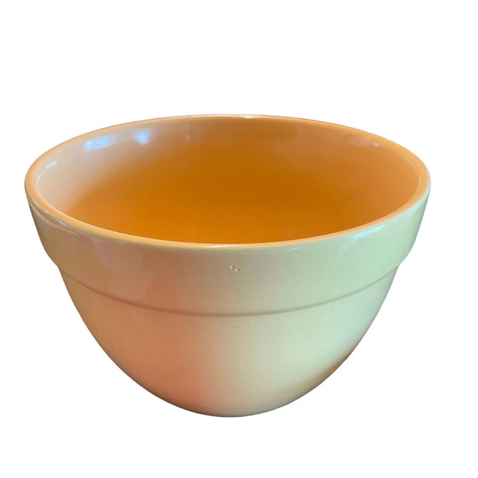 Vintage 4 Blue & Yellow Nesting Bowls Farmhouse - Image 2 of 4