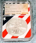 2018 New Years Flag Core Edition MS70 Silver Eagle  Rare One Day Production Only
