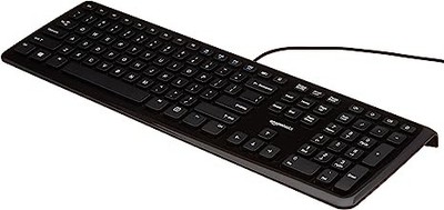 Amazon Basics Keyboard and 3-Button USB Mouse Combo HK3069 - Black