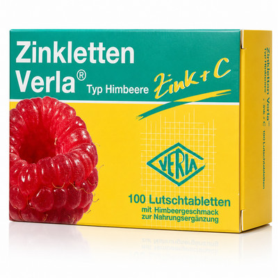ZINKLETTEN Verla Himbeere Lutschtabletten, 100 St PZN 09704814