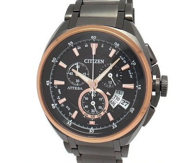 CITIZEN Attessa Jet Setter ATD53-3013 Eco Drive Limited 1500 Black Dial