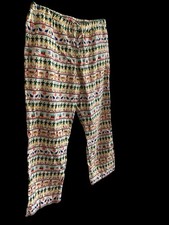 Hanna Andersson Pajama Pants Men's Extra Large Elf FairIsle Flannel Unisex