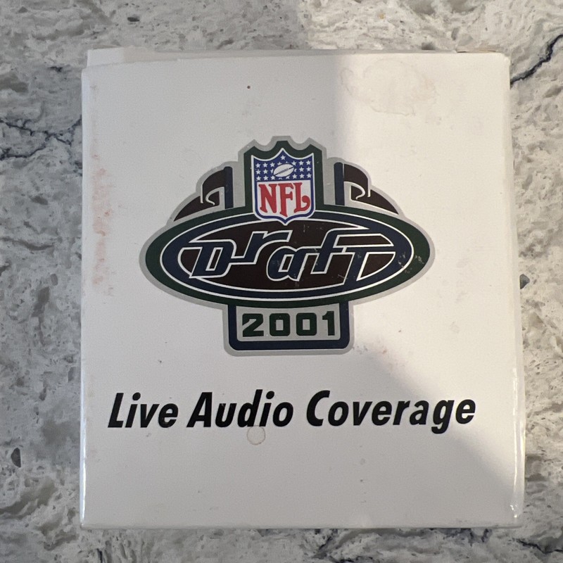 NFL FOOTBALL DRAFT 2001  FM RADIO Promo Item Live Audio Coverage RARE!