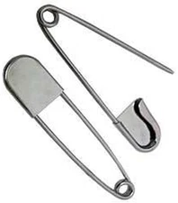 10 Pc Super Heavy Duty Jumbo 5" Stainless Steel Safety Pins crafting projects