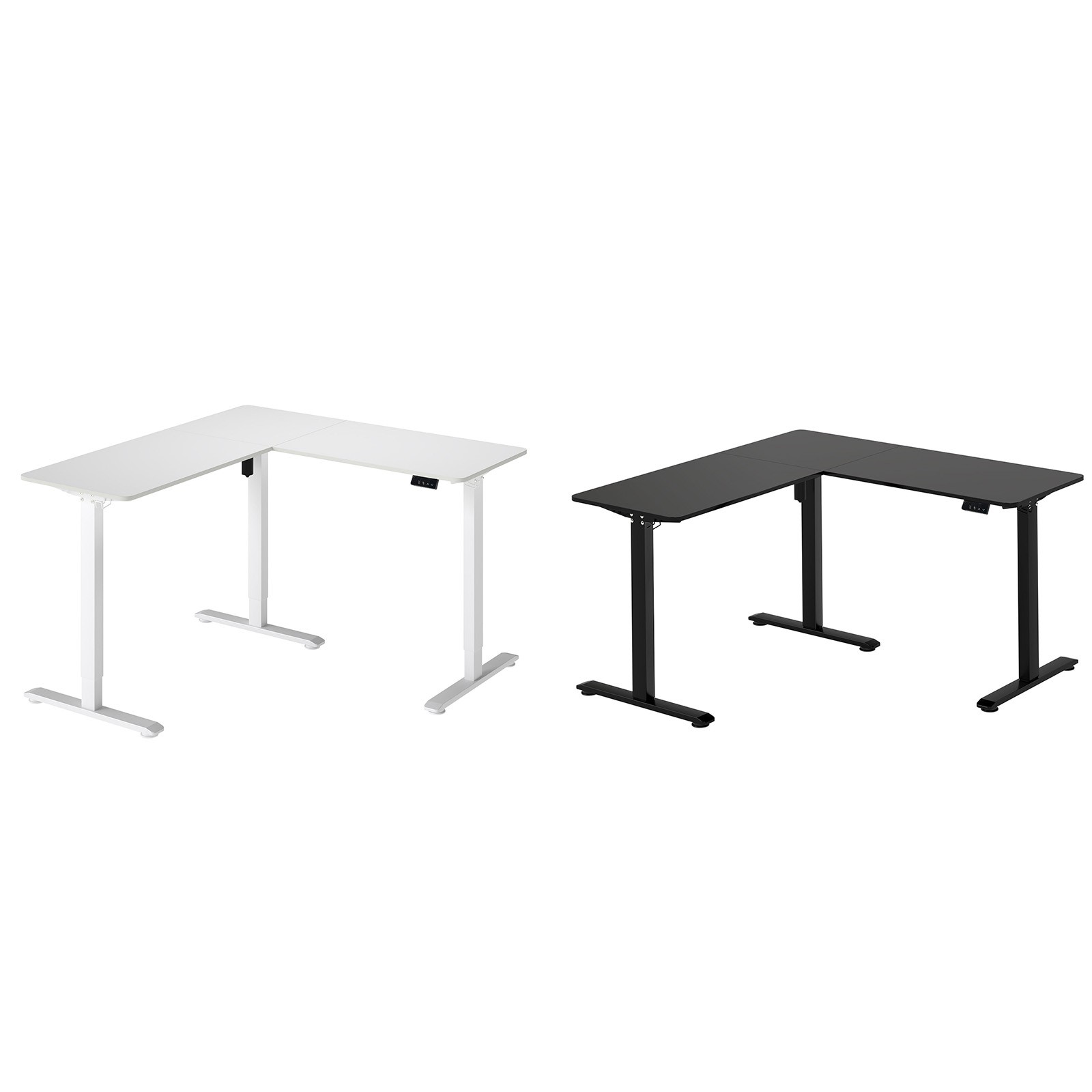 Levede L Shaped Electric Standing Desk Adjustable Height Motorised Home Office