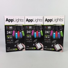 Gemmy APPLIGHTS LED SMOOTH Mini Light 140 Effects Lot 3 Boxes New FREE SHIPPING 