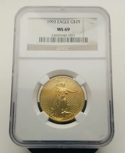 1993 American Gold Eagle 1/2 oz — photo from the most recent tracked eBay sale