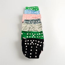 Reusable Cloth Diapers Set of 7 Adjustable Snap Closure One Size Multicolor