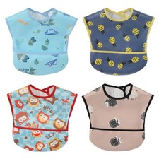 Best Baby bibs Waterproof Toddler bib - Feeding with Pocket for Infant Boy Girl