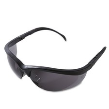 MCR Safety KD112 Klondike Safety Glasses - Matte Black Frame/Gray Lens New