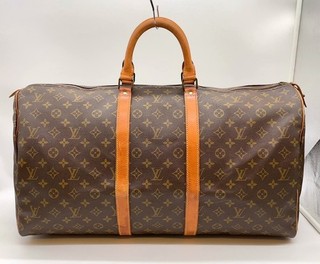 Auténtico bolso Louis Vuitton Keepall 55 Debeso M41424 Boston con monograma NS070001