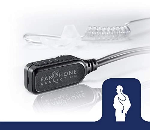 Radio Earpiece for Motorola APX Series, EP1334QR-PTT Quick Release Hawk Lapel... - Image 3 of 4