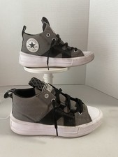 Converse All Star Child  s Slip On Gray Black High Top Sz 2
