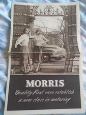 Morris Six newspaper brochure undated UK market 